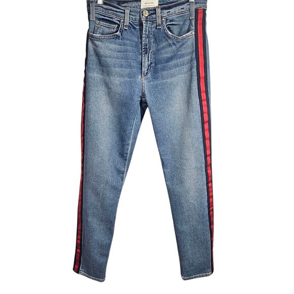 McGuire Denim Ibiza High Rise Ankle Tuxedo Stripe Jeans Style #246A, Size 27 - Picture 4 of 11